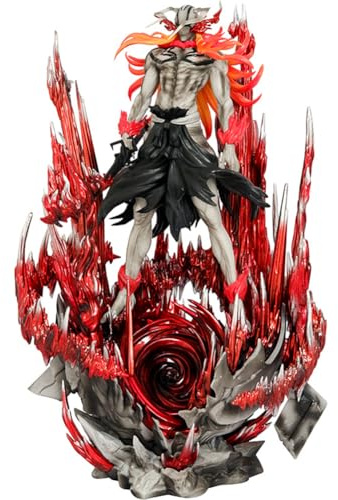 Zhongkaihua Figurines d'anime Hollow Ichigo Figurine 32 cm PVC Battle Modèle Statue Horned Ichigo Action Figure Collections Décorations Cadeaux