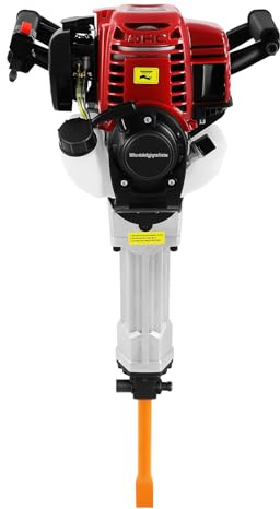 Rivningshammare, 4-takt 37,7 cc 1,2 kw 8 500 r/minut med 0,65 l bränsletank, energieffektiv, T-handbrytare, för sten, asfal- och trädarbeten, 16,5 kg