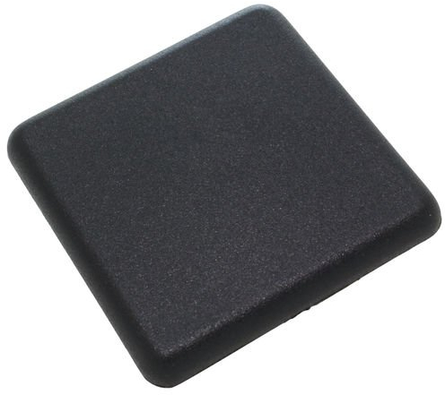 3D24 10 x Abdeckkappe Typ B 40x40 mm Nut 10, Polyamid, Schwarz, 40mm x 10mm, Nuss