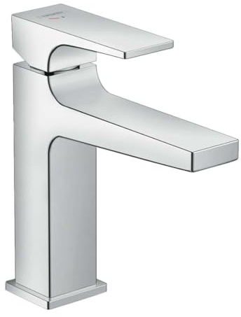 hansgrohe Vattenkran Metropol CoolStart (kran med utloppets höjd 110 mm och push-open avloppsarmatur, krom