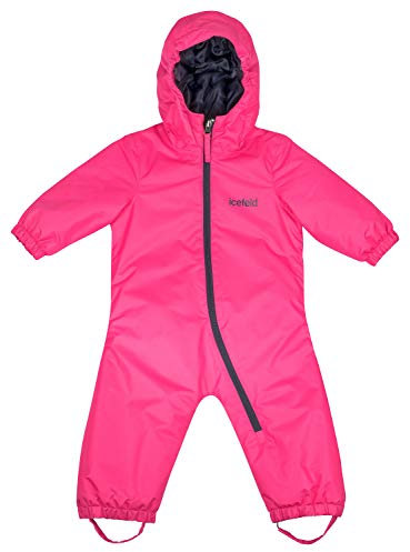 icefeld Schneeoverall/Skianzug für Babys und Kleinkinder (Jungen und Mädchen), pink in Größe 86/92