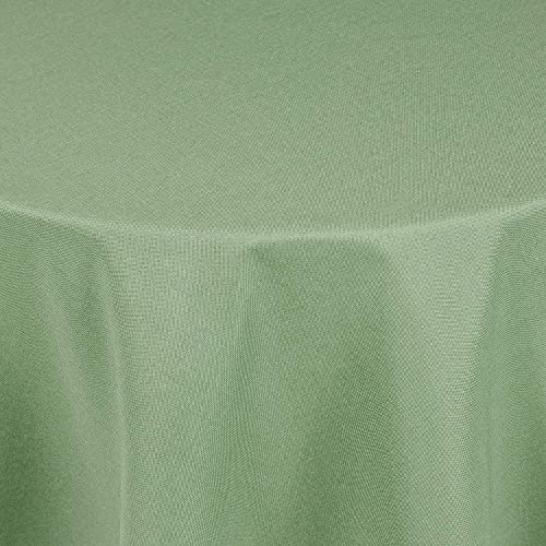 Tischdecke | Hellgrün - Oval - 130x220cm | Gartentischdecke | Outdoor-Decke | Lotus-Effekt | Leinen-Optik | Schmutzabweisend