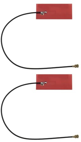 VGOL 2PCS 2.4 GHz 5 GHz I-PEX1 Antena WiFi de Alta Ganancia para Adaptadores WiFi 5 Y 6 Computadoras Portátiles Computadoras de Escritorio 13 Cm PCB FPC Antena de Parche Soporte de Banda Dual