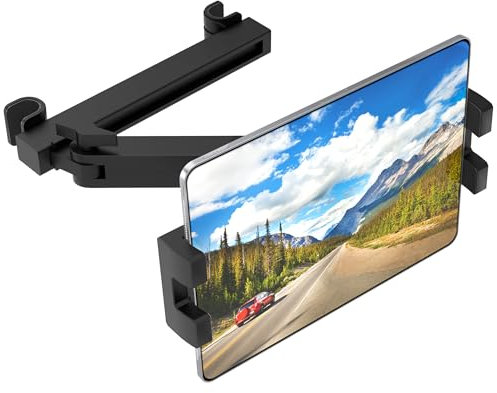ipow Auto Tablet Halterung für Kopfstütze, KFZ Kopfstützenhalterung kompatibel für iPad, iPhone Serie, Tablet, Switch, Samsung Galaxy Tab, Smartphone und andere 4,7-10.5 Zoll Geräte