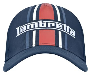 Lambretta Stripe Cap (One Size) (Navy)