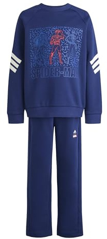 adidas Unisex Kids MARVEL SPIDER-MAN JOGGER, dark blue/off white, 6-7 Years