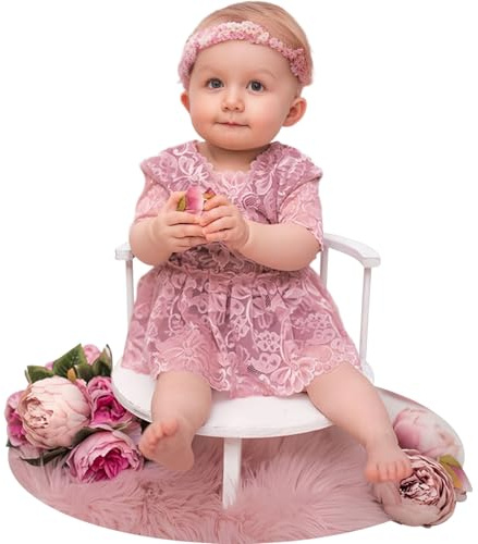 Xanewza Accessoires de photographie Tabouret en bois Accessoires de studio photo Tabouret semi-circulaire blanc Chaise Accessoires photo Chaise de poupée Tabouret en bois Banc Séances photo