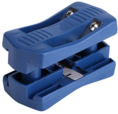 Wakects Bordeadora para Carpintería, Aplicadora de Bandas de Borde de PVC, Herramienta Manual para Trabajar la Madera con 2 Juegos de Cuchillas para Cortar Chapa de Papel de Melamina y