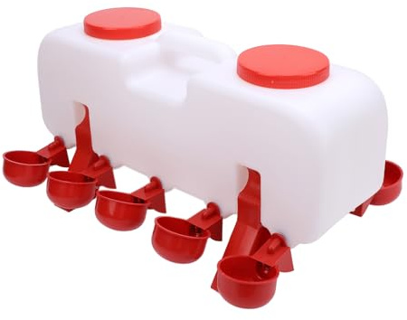 Socobeta Distributore Automatico di Abbeveratoi per Pollame, Abbeveratoio per Polli, per Risparmiare Manodopera, per Acqua Potabile Pulita