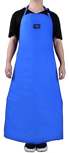 Sicherheits-Kryo-Schürze, kryogene Schürze für extrem niedrige Temperaturen, Stickstoff-Schutzschürze, kryogene Sicherheitsausrüstung für Kühl- und Gefrierräume (90 cm, blau)