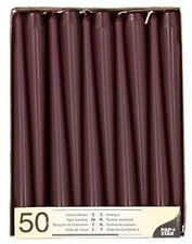 PAPSTAR 50 Leuchterkerzen Ø 2,2 cm · 25 cm beere