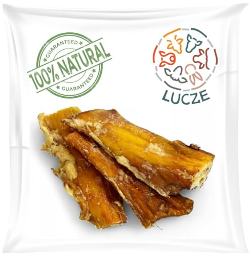 Lucze, Tendini di manzo, 500 g, carne secca per cani, come cuoio capelluto di manzo, secchi, bastoncini da masticare, 100% naturali, alimenti sani, produzione fai da te