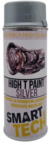Pintura Anticalorica Plata Spray 400ml para pintar Motores Cajas de Cambio Chimeneas Resistente al Calor Altas Temperaturas 800º