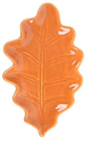 Something Different Wholesale Piatto in ceramica a forma di foglia autunnale: vassoio decorativo per decorazioni autunnali, perfetto per gioielli e bigiotteria, aggiunge fascino stagionale alla tua