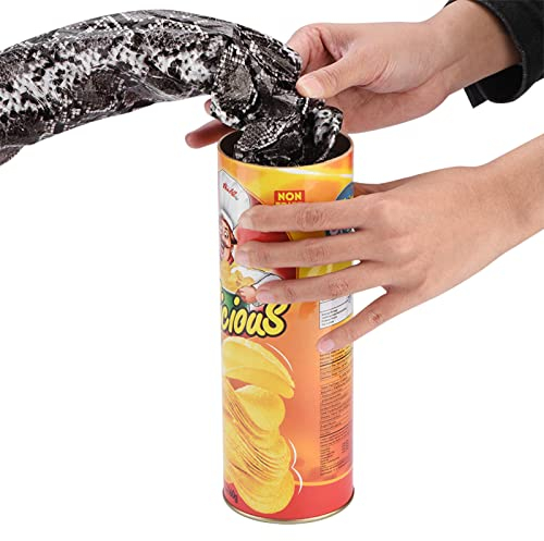 Streiche Erwachsene, Kartoffelchips-Schlange, 22×8×8, Neuheit, Kartoffelchips, Lustige Streiche, Witze, Frühlingsschlange, Trickspielzeug, Schlangenstreich,