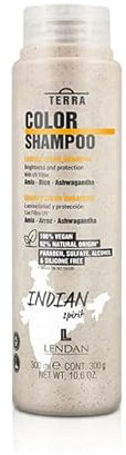 LENDAN - Champú Pelo Teñido - Terra Color Shampoo - 300 ml - Evita la Oxidación del Color y Prolonga su Duración - Aporta Luminosidad y Protección - Fortalece el Cabello - Melena Brillante - Vegano