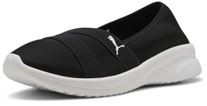 PUMA Adelina 2 Sneaker ballerine da donna, Nero/Bianco, 41 EU