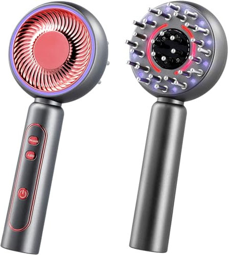 Scalp Massager Brush, 4-in-1 Electric Head Massager for Hair Growth, Cordless & Portable Hair Oil Applicator, Hair Oiling Dispenser for Treatment Growth, 3 Modes Scalp Massage Comb