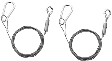 DOITOOL 2piezas Cuerda De Iluminación De Metros Cuerda De Acero Inoxidable Para Colgar Lámparas Hogar y Decoración De Paredes