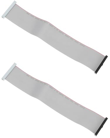EMSea 2 Câbles Extension IDE 40 Broches Mâle vers Femelle Câble Plat IDE de 30 Cm pour Adaptateur de Disque Dur 3,5 Pouces
