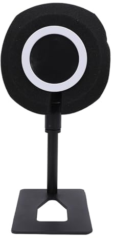 Vvikizy Filtro Anti-pop per Protezione Antivento per Microfono Professionale, Design in Spugna per la Riduzione del Rumore, Antivento, Installazione Semplice, Spazio di Registrazione Silenzioso,
