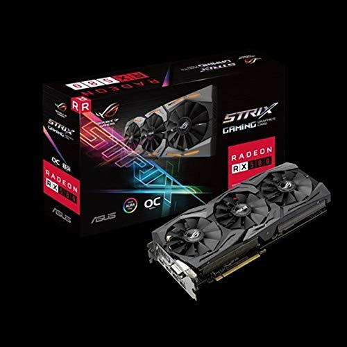Asus AMD Radeon - Scheda video GDDR5 DVI 2HDMI 2DisplayPort PCI-Express da 8 GB, modello STRIX RX 580 OC GAMING