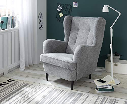 DEINE TANTE EMMA 64-918-16 Oskar Brego 09 grau Sessel Polstersessel Wohnzimmersessel TV - Sessel Ohrenbacken