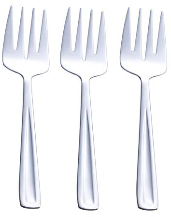 GoGeiLi Set di forchette da portata grandi in acciaio inox, 24,1 cm per feste, banchetti, buffet, lavabili in lavastoviglie, 3 pezzi.