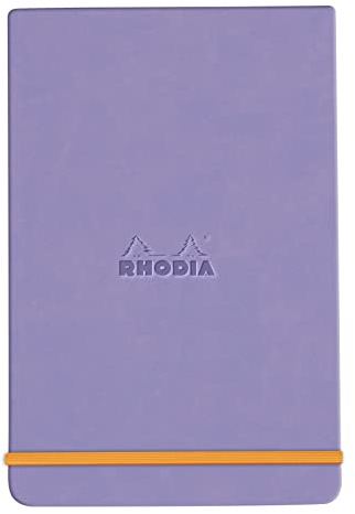 Rhodia 194392C - Notizbuch Webnotepad DIN A5, 96 Blatt abtrennbar liniert 90 g, 1 Stück, Iris