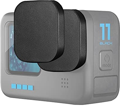 Fanzr - Copriobiettivo compatibile con GoPro Hero 11/10/9 (nero) Action Camera, Anti-Scrach impermeabile (confezione da 2)