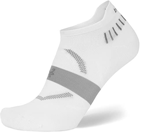Balega Hidden Dry Moisture Wicking Performance No Show Athletic Running Socks for Men and Women (1 Pair), White, X-Large, XL