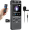96GB Dictaphone 110H Enregistreur Vocal Numérique avec Micro Externe, 2,15 Écran Couleur Enregistreur Audio MP3 avec Activation Vocale, Vormooi Enregistreur de Voix avec Lecture pour Reunions Classes