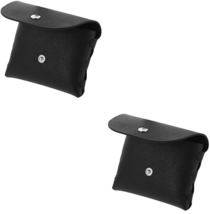 LIFKOME 2 Pezzi Elegante Custodia Per Occhiali Portatile Per Uomini Daffari Donne Adolescenti Studenti Nero