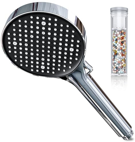 Magichome Alcachofa de Ducha Filtro 25 Capas, Alta Presión, 6 Tipos Chorro