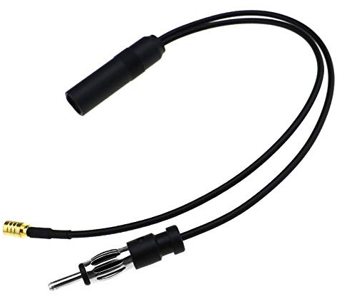 ENET Autoradio Dab/FM pour autoradio à tête Droite Câble d'antenne antenne Active Convertisseur SMB Adaptateur de câble pour Toutes Les Voitures