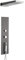 Milano Ryuku Thermostatic Shower Tower Panel Waterblade Head Body Jets Handset - Gunmetal Grey