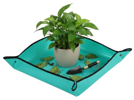 Uggla fokus växt repotting matta för växter, trädgårdshandverktyg för trädgårdsmästare, PE, 68 x 68 cm (27 x 27 tum)