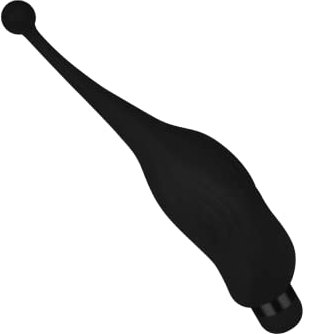 EIS, Vibrator, Auflegevibrator, 'Flexibler Tipvibrator, 14 cm', wasserdicht, hautfreundliches Silikon, Farbe:schwarz