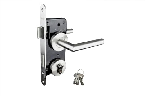 Wovar Kastenschloss für Gartentore Edelstahl mit Rosette - Pro Set