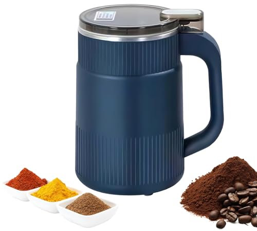 Yolispa Macinacaffè Elettrico Condimento e Caffè Mulino Multifunzionale Caffè Macinatore Frantumazione Macchina Piccola Polvere Per Chicchi di Caffè, Noci, Spezie e Cereali