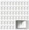 Mirror Screw Caps 100Pcs Mirror Screws With Chrome Caps Toilet Screw Cover Cap Gauge Chrome screws cap Diameter 19.5mm, Aperture 8.2mm