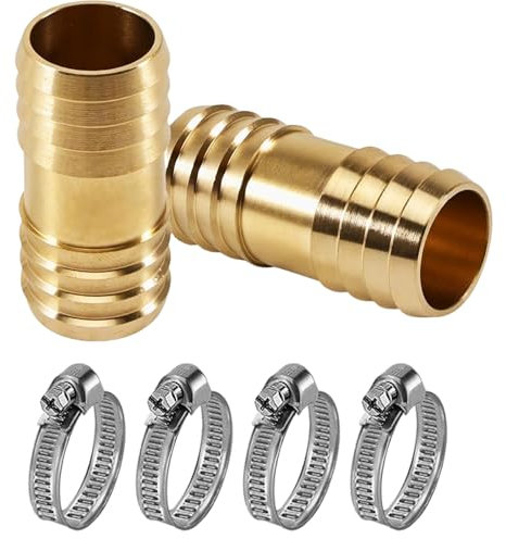Schlauchverbinder 1 Zoll,6-Teiliges Set Mit Verschiedenen Durchmessern Für Gartenbewässerung, Haushaltsreparaturen Und Industrielle Anwendungen, Robuste Ausführung Für Langlebige Leistung, 25-38 Mm