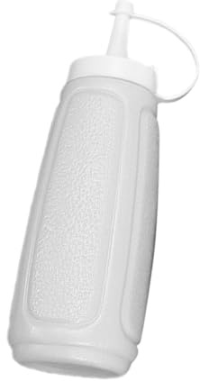 ARTSEWPLY Botella Exprimidora De Salsa Tapa Blanca, Capacidad Pequeña De Plástico, Resistente a Fugas, Para Ketchup y Aderezos, Uso Doméstico Cocina