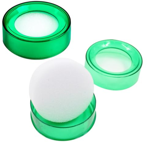 Hemobllo 2 Pièces Humidificateur de Doigts en Éponge Verte pour Bureau Absorption Facile et Prise Antidérapante, Comptage D'argenté Tâches de Manipulation de Billets