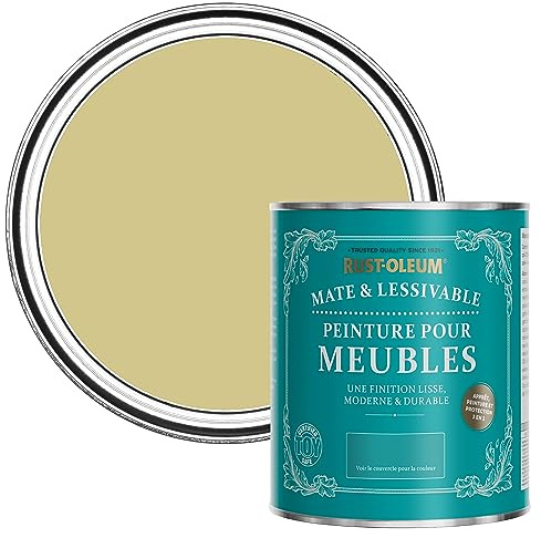Rust-Oleum Green Furniture & Skirting Board Paint in Matt Finish - Wasabi 750ml