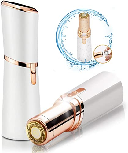 SANDALFON Gesichtsepilierer für Damen, USB-Augenbrauen-Epilierer, wiederaufladbar, langlebig, elektrisch, Gesichtshaarentferner und Haarentferner, schmerzfreie Haarentfernung mit LED-Licht,