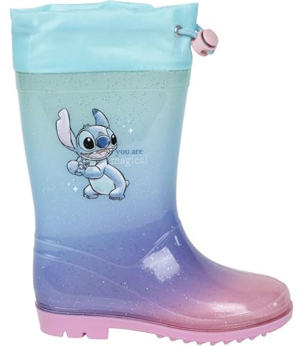 CERDÁ LIFE'S LITTLE MOMENTS | Bottes de pluie Stitch imperméables, antidérapantes et durables – Bottes de pluie Stitch Design unique et licence officielle