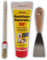Pufas Rauhfaser Reparatur Spachtel Tube, 330 g Spachtelmasse mit Rauhfaserkörnung für Risse & Löcher Masse zum Ausbessern rauhfasertapezierter Wände, Reparatur Spachtel Rauhfaser flüssig in weiß