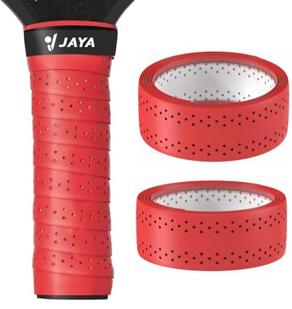 JAYA Pickleball Paddle Grip Tape, Pack of 2 Pickleball Overgrip Wrap, Red
