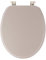 Tendance - Abattant WC Timeless - Beige - Accessoire de Salle de Bain en Bois - Siège et couvercle de toilettes - Lunette universelle